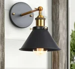 Aiwen 1-LIGHT Black Sconce Hardwired Wall Lighting Fixture With Swing Arm New. Fixed Price $22.47.