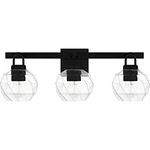 Matte Black Bathroom Vanity Light From The Celina Collection. Fixed Price $229.99.