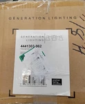 Generation Lighting Towner 3-LIGHT Black Vanity With Metal Shades. Fixed Price $100.00.