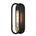 Jonathan 4.75" Black/brass Gold Led Wall Sconce, 1-LIGHT Mid-century Lamp F.... Fixed Price $67.04.