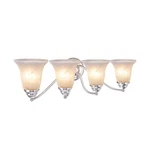 Aspen Creative 62136, Four-light Metal Bathroom Vanity Wall Fixture, 23.... Fixed Price $125.07.