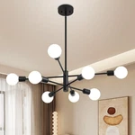Deyidn Sputnik Black Modern Industrial Chandeliers 8-LIGHT Mid. Fixed Price $102.93.