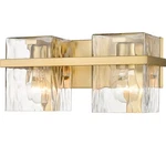 Z-lite 1938-2V-MGLD Bennington Vanity, 2-LIGHT 200 Total Watts, Modern Gold. Fixed Price $174.66.