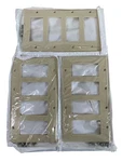 Leviton 001-80412-I 4-GANG Decora/gfci Device Wall Plate Ivory **lot Of 3**. Fixed Price $10.99.