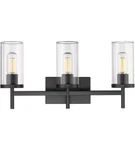Golden Lighting 7011-BA3 Blk-clr Winslett 8 In. 3-LIGHT Matte Black Vanity. Fixed Price $69.99.