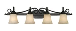 Golden Lighting 4074-4 Bronze Belle Meade 4-LIGHT Bathroom Vanity. Fixed Price $250.00.