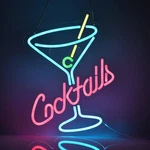 Cocktails Neon Sign For Wall Decor Man Cave Bar Home Art Light Led .... Fixed Price $46.86.