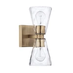 Capital Lighting 627522-456 Brass Lyra 2-LIGHT 5-1/4"W Bathroom Vanity. Fixed Price $216.00.