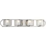 Progress Lighting P3078 Caress 4 35"W Bathroom Vanity - Nickel. Fixed Price $117.13.