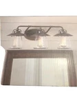 Allen + Roth Bristow 3-LIGHT Vanity Bar Bronze 24 8.75 Clear Glass. Fixed Price $79.99.