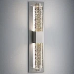 Woshitu 19" Nickel Bathroom Vanity Light With Bubble Detail. Fixed Price $95.00.