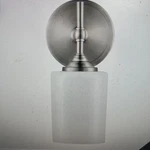 Ayelen Wall 1-LIGHT Brushed Nickel Opal White Glass Indoor. Fixed Price $20.45.
