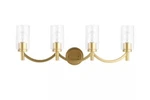 Eglo Lighting Four Vanity Antique Gold Finish 203753A (F4). Fixed Price $75.00.