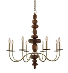 Kalco 304951 Lassen 8 Light 34"W Chandelier - Gold. Fixed Price $2332.00.