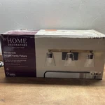 Home Decorators Westbrook 3-LIGHT Oak Rustic Farmhouse Bathroom Vanity. Fixed Price $39.99.