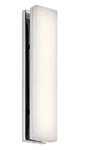 Elan 83794 Zagg Led White Acrylic Bathroom Wall Sconce In Chrome 12.5". Fixed Price $129.00.