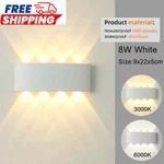 Kicaao Led Wall Sconce Up Down Light Indoor Outdoor Waterproof Black White. Fixed Price $16.99.