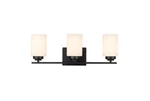 Bel Air Lighting Mod Pod 22" Black Vanity W/frosted Glass Cylinder Shades. Fixed Price $35.00.