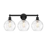 Innovations Athens 3LT 26" Bath Light, Black/water 616-3W-BK-G1215-8. Fixed Price $510.40.