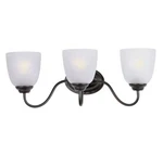 Maxim 10073FTOI Stefan 21.5" 3-LIGHT Frosted Glass Bath Vanity In Bronze. Fixed Price $60.00.