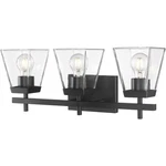 Z-lite 819-3V-MB Lauren Light 22 Inch Matte Black Vanity Wall. Fixed Price $340.00.