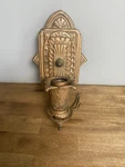 Heavy Antique Cast Iron Exterior Wall Sconce Electric Light Fixture. Fixed Price $74.99.