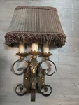 Fine Art Lamps 219550 Castile Wall Sconce Antiqued Finish With Gold Leaf Accents. Fixed Price $599.00.