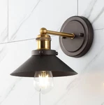 Jonathan July 7.88 In. 1-LIGHT Oil Rubbed Bronze/brass Gold Metal Shade Sconce. Fixed Price $35.00.
