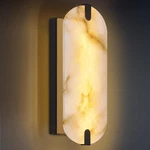 14.17IN Alabaster Wall Sconces, Natural Marble Light, Modern Led Alabast.... Fixed Price $181.72.