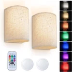 Battery Operated Wall Sconce ,16 Rgb Colors Wireless Rechargeable Lights. Fixed Price $22.99.
