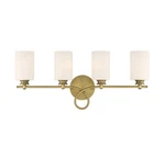Woodbury 4 Light Bathroom Vanity In Warm Brass By Savoy House -. Fixed Price $300.00.