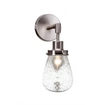 Toltec Meridian Light Wall Sconce, Nickel, 5" Clear Shade 1231-BN-471. Fixed Price $54.99.