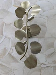 Two Progress Lighting P710123-176 Laurel Modern Gilded Silver 25" Wall Sconces. Fixed Price $250.00.