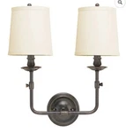 Hudson Valley Lighting Logan 2 18" Tall Wall Sconce Bronze Discontinued. Fixed Price $249.99.