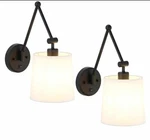 Set 2 Wall Lamps Modern Matte Black Sconces With On/off Switch. Fixed Price $80.99.