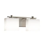 Justice Design Fusion Bath Bar In Brushed Nickel FSN-8442-55-OPAL-NCKL. Fixed Price $222.40.