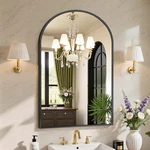 Sweetcrispy 24X36 Arch Black Bathroom Wall Mirror Metal Frame Vanity For. Fixed Price $50.51.