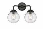 Used Innovations Lighting 284-2W-OB-G202-6 Beacon Glass Bath VANITY-11. Fixed Price $258.72.