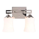 Hampton Bay Landon Polished Nickel Dual Bar Vanity Light. Fixed Price $25.00.