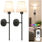 Elegant Black Wall Sconce Set - Adjustable Brightness. Fixed Price $123.19.