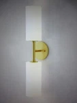 Progress Lighting Cofield 22.5 2-LIGHT Vintage Brass Wall Glass Shade. Fixed Price $41.75.