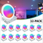 Recessed Lighting 6 Inch Rgbcw Color Changing Canless Led Ceiling. Fixed Price $137.00.