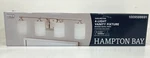 Hampton Bay Darlington 29.5IN. 4LIGHT Brushed Nickel Vanity Frosted Glass. Fixed Price $54.99.