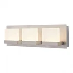 Alberson Collection 3-LIGHT Brushed Nickel Led Vanity With Frosted Acrylic. Fixed Price $76.30.