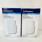 Set Of 2 Westinghouse White Wall Lights 66401 Finish Base & Ceramic Glass. Fixed Price $30.00.