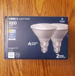 Cree 90W 1000 Lumens PAR38 Bulbs Outdoor Rated Led. Fixed Price $45.00.