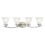 Trinity Collection 4-LIGHT Brushed Nickel Vanity By Progress Lighting. Fixed Price $109.99.