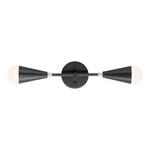 Maxim Lighting Lovell 2-LIGHT Wall Sconce, Black/satin Brass 11262BKSBR. Fixed Price $74.00.