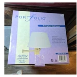Portfolio Lighting Swing Arm Wall Mounted Lamp Polished Brass White 78719. Fixed Price $32.99.
