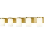 Z-lite 746-5V-LG Burk Light 38 Inch Luxe Gold Bath Vanity Wall. Fixed Price $332.00.